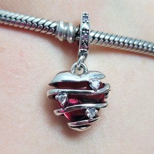 Pandora charm Red Heart S925 Ale for pandora bracelet